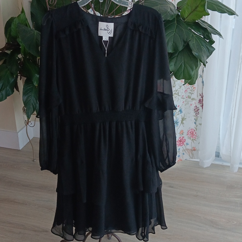 NWT Sam Edelman black cocktail dress size 14 - Picture 2 of 4